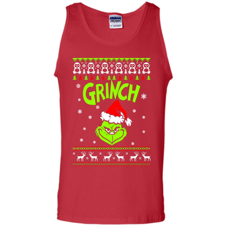 The Grinch Face Christmas - Tank Top