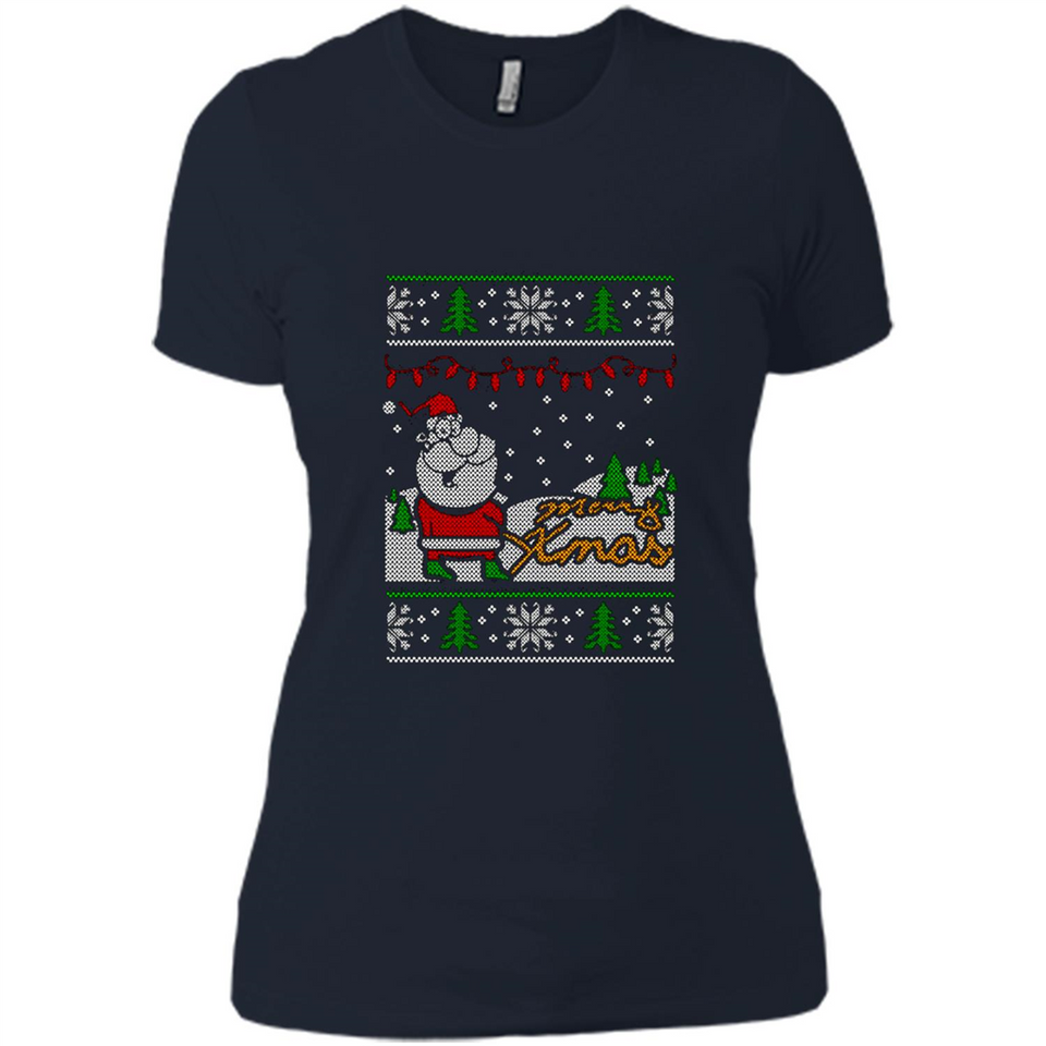 Bad Santa pingpong - Ladies' Boyfriend T-Shirt