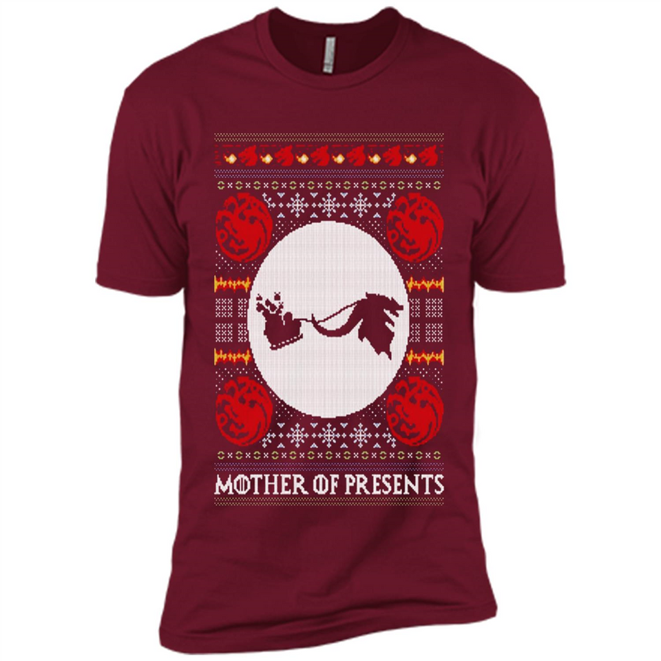 Mother Of Presents – Game of Thrones ugly christmas sweater - Premium Short Sleeve T-Shirt