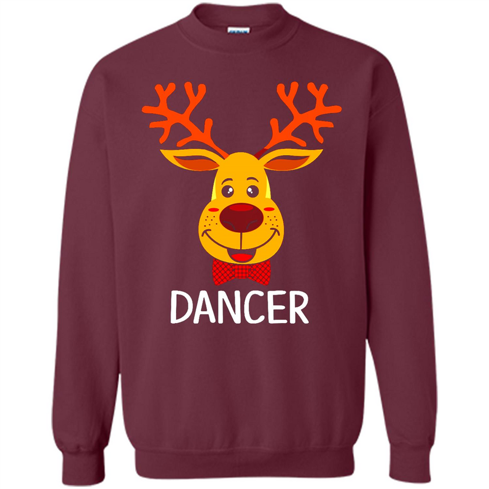 Dancer Santa Claus Funny Xmas Holiday T-Shirt - Sweatshirt