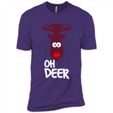 Oh Deer Christmas Reindeer Black mugs PINGPONG - Premium Short Sleeve T-Shirt