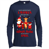 Never Underestimate An April Woman Watches Hallmark Movies Sweatshirt PINGPONG