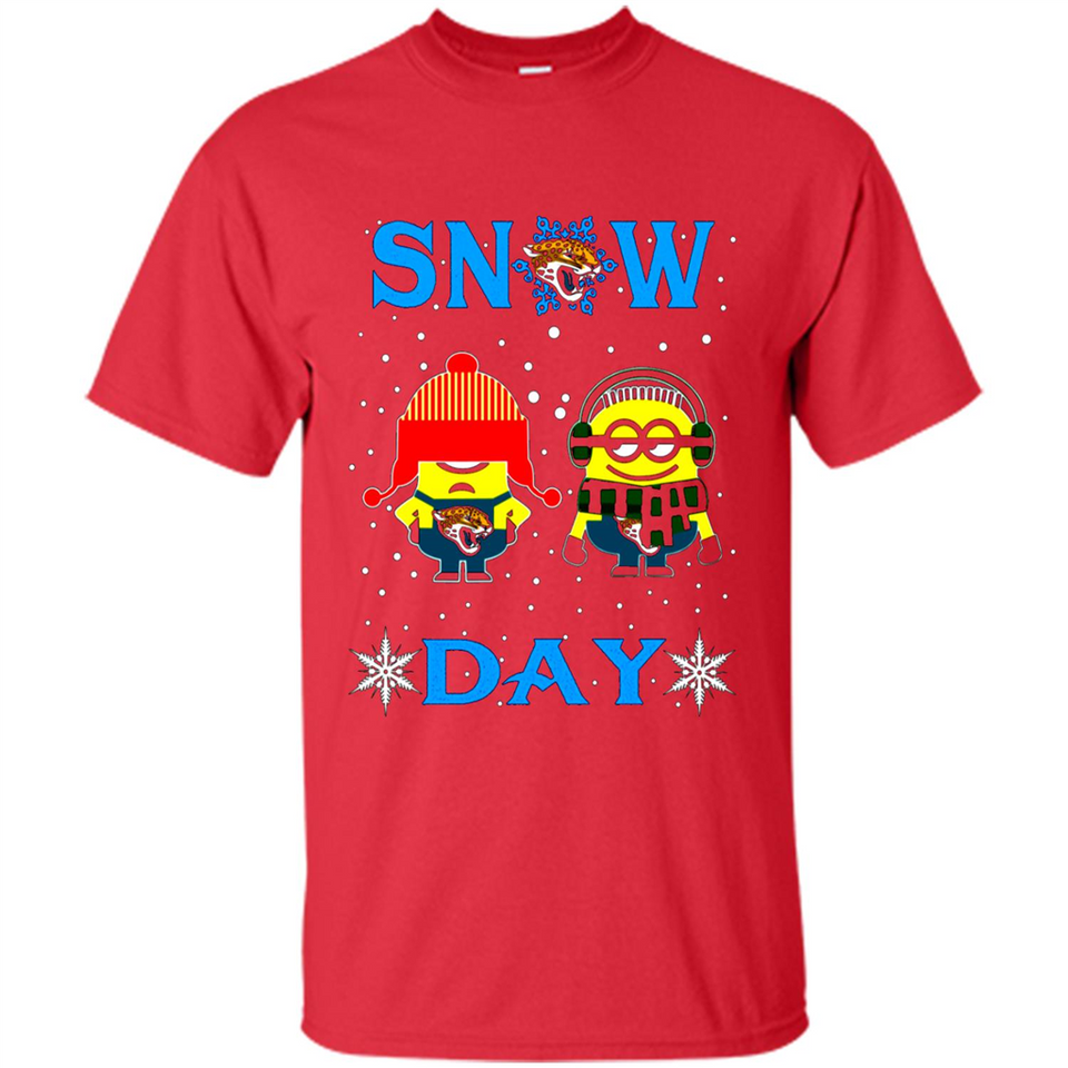 Snow Day Shirt For Jacksonville Jaguars Vs Minion Fans pingpong