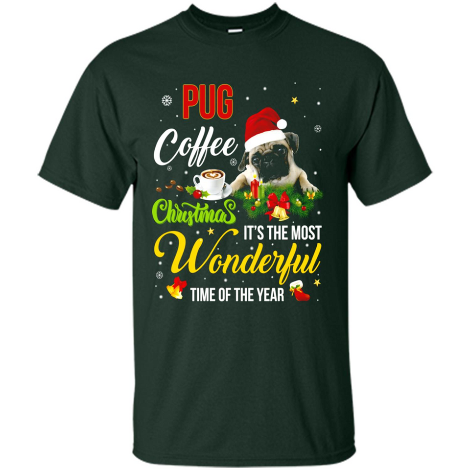 Pug Coffee Wonderful Christmas