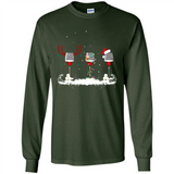 Christmas Red Wine - Merry Xmas T-Shirt - Long Sleeve T-Shirt