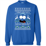RICK AND MORTY-I TURNED MYSELF INTO A CHRISTMAS SWEATER MORTY UGLY XMAS SWEATER