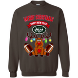 New York Jets NFL Reindeer Funny Merry Christmas And Happy New Year