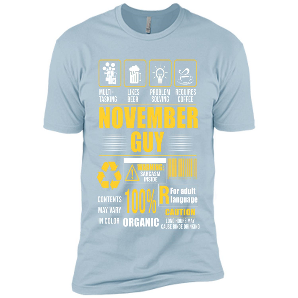 November Guy Multitasking - Premium Short Sleeve T-Shirt