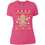 Octopus Ugly Sweater Christmas - Ladies' Boyfriend T-Shirt