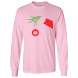Funny Grinch Hand holding Doctor ornament Christmas Sporty T-Shirt - Long Sleeve T-Shirt