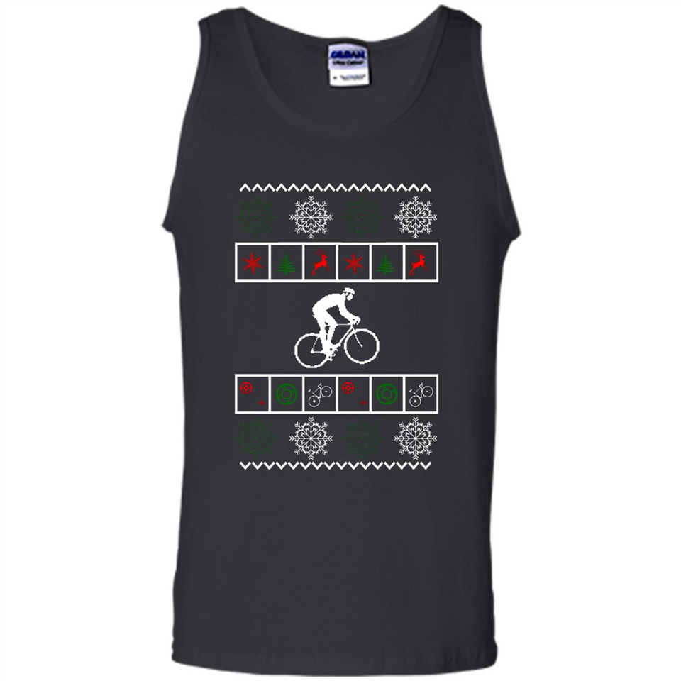 Christmas Ugly Sweater Best Cycling Ugly Christmas Sweater - Tank Top