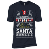 Dabbing Santa Ugly Christmas - Premium Short Sleeve T-Shirt
