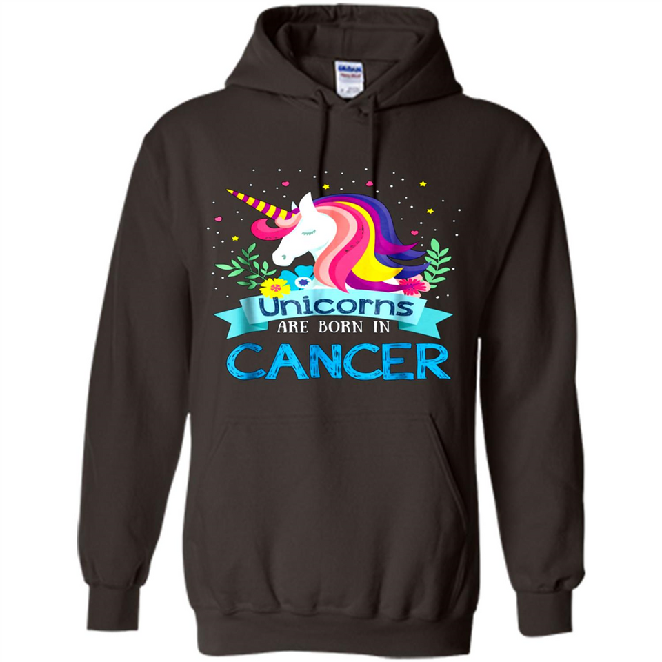 Unicorns are born in Cancer Birthday Rainbow Gift Custom Ultra Cotton