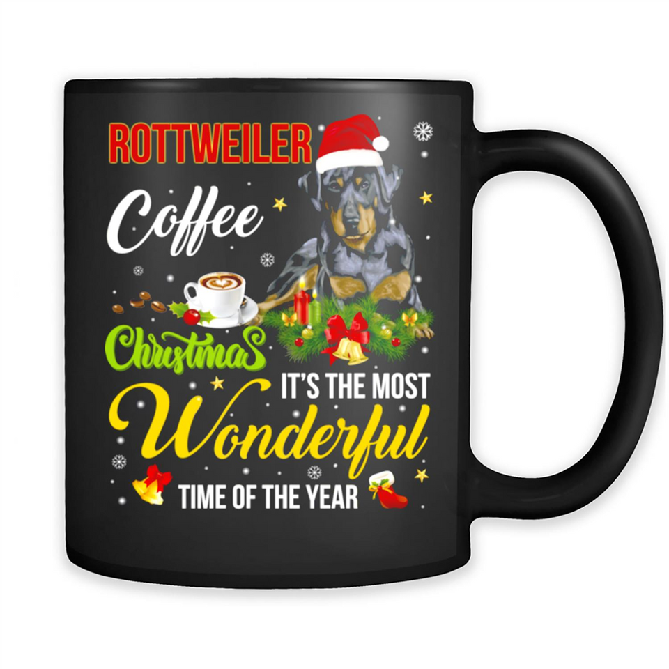 Rottweiler Coffee Wonderful Christmas