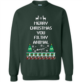 Merry Christmas You Filthy Animal Sweatshirt PINGPONG