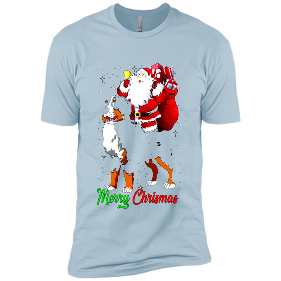 Merry Christmas Santa Claus With Big Dog sweater PINGPONG