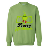 Grinch Merry Whatever Funny Christmas Sporty - Sweatshirt