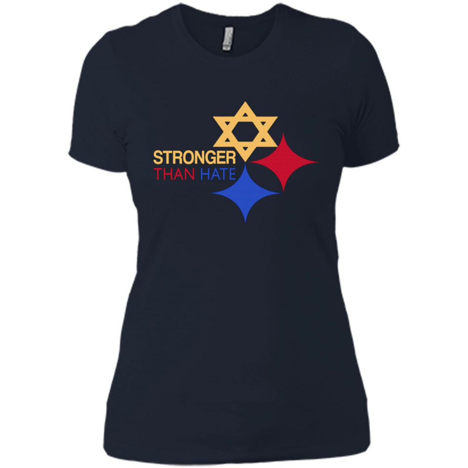 Pittsburgh Stronger Than Hate - Ladies' Boyfriend T-Shirt