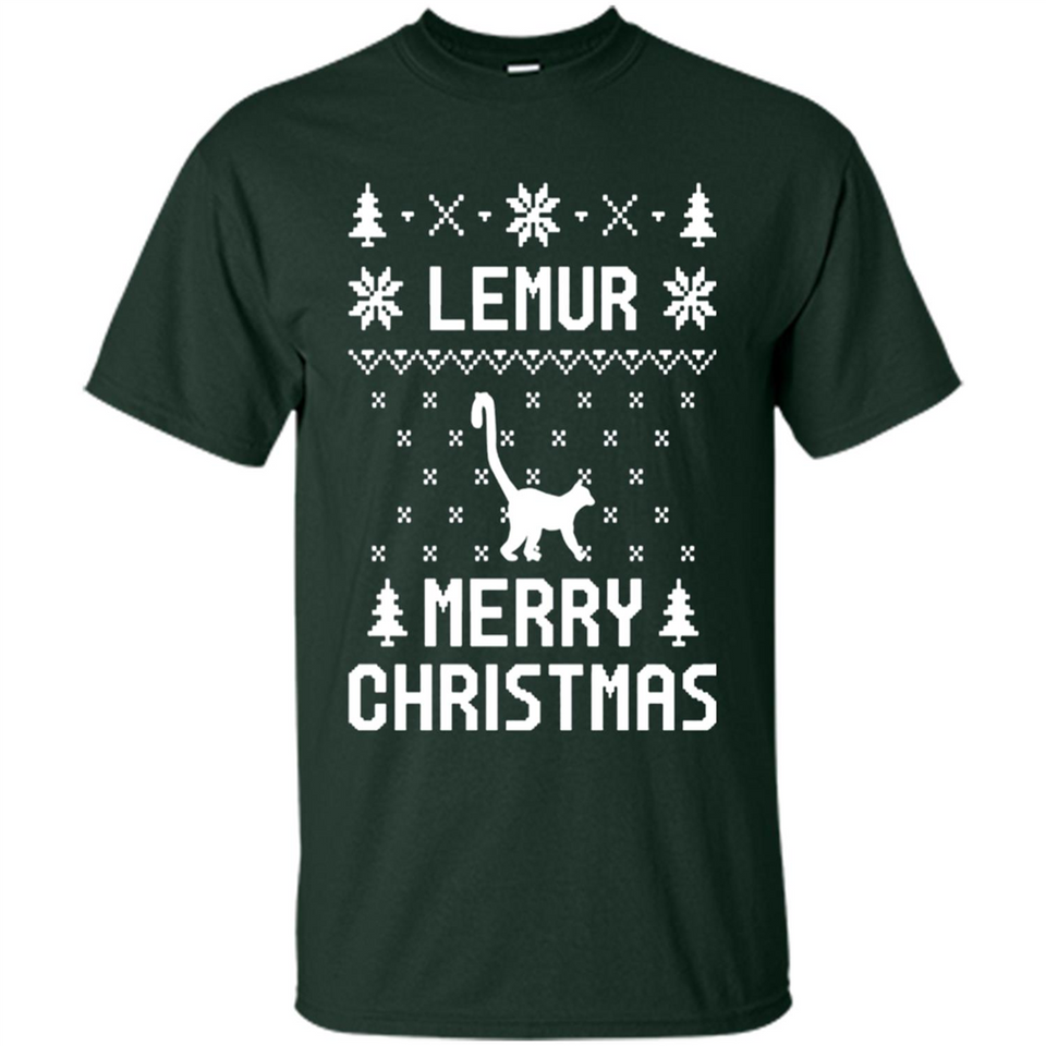 Vintage Tee For Women Men Graphic Shirts Lemur Ugly Christmas Sweater - Shirt