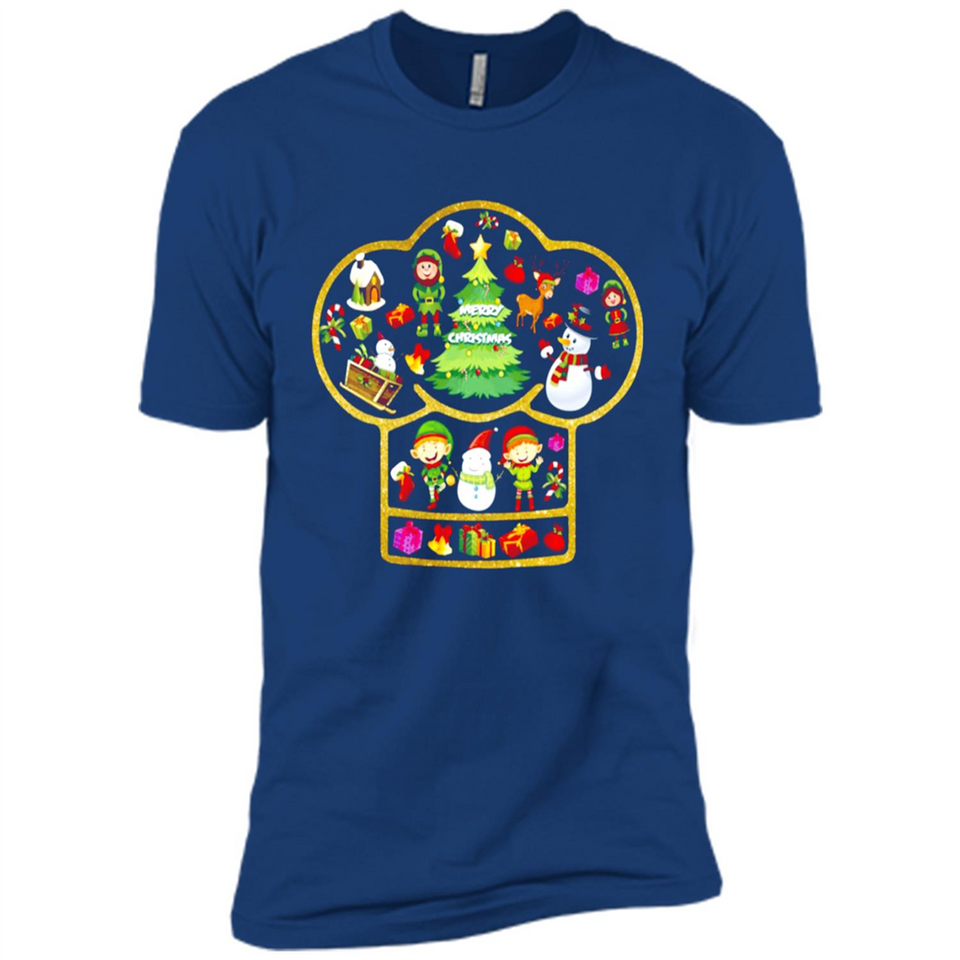 Chef Hat Christmas Ornament - Premium Short Sleeve T-Shirt