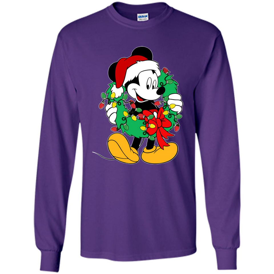 Mickey Mouse Merry Christmas Disney Sweatshirt - Long Sleeve T-Shirt