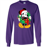 Mickey Mouse Merry Christmas Disney Sweatshirt - Long Sleeve T-Shirt