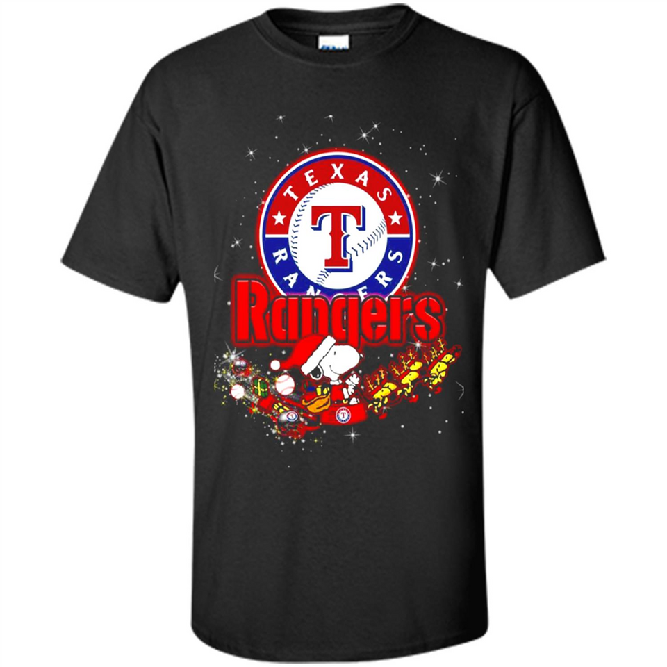 Snoopy Christmas Texas Rangers - Shirt