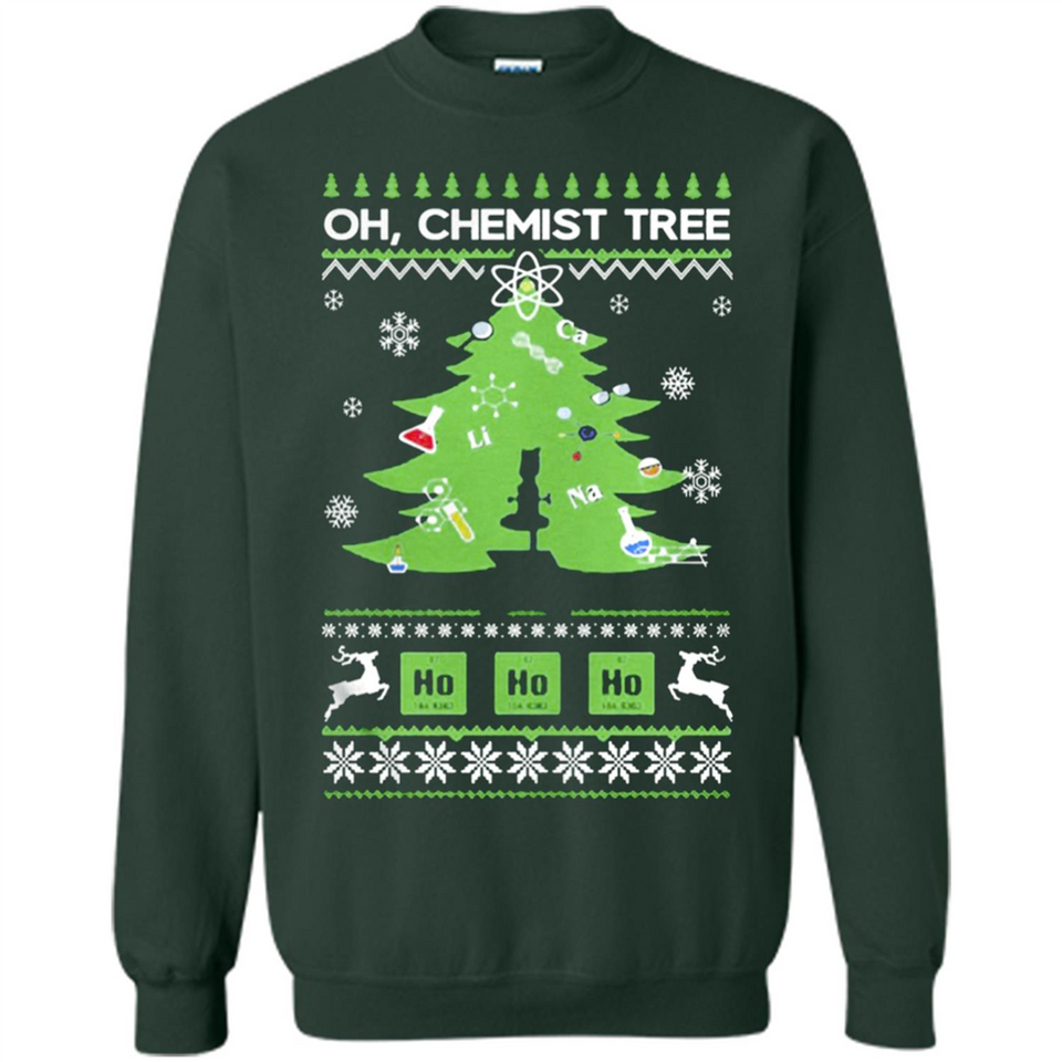 Oh Chemist Tree Ugly Christmas Sweater - Sweatshirt