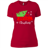 Vintage Christmas Classic Truck T-Shirt with Snow and Tree