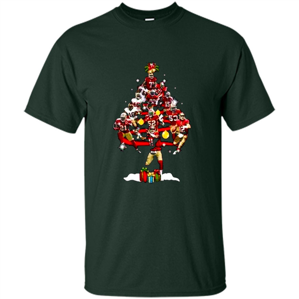 San Francisco 49ers Players Christmas Tree PINGPONG