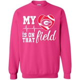 Georgia Bulldogs Football My Heart is on that Field - Sweatshirt