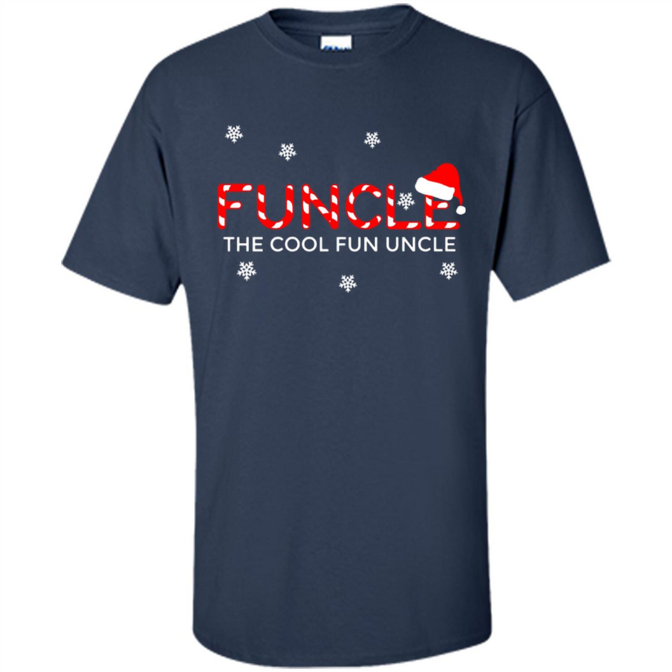 Mens Christmas Funcle The Cool Fun Uncle Definition Xmas - Shirt