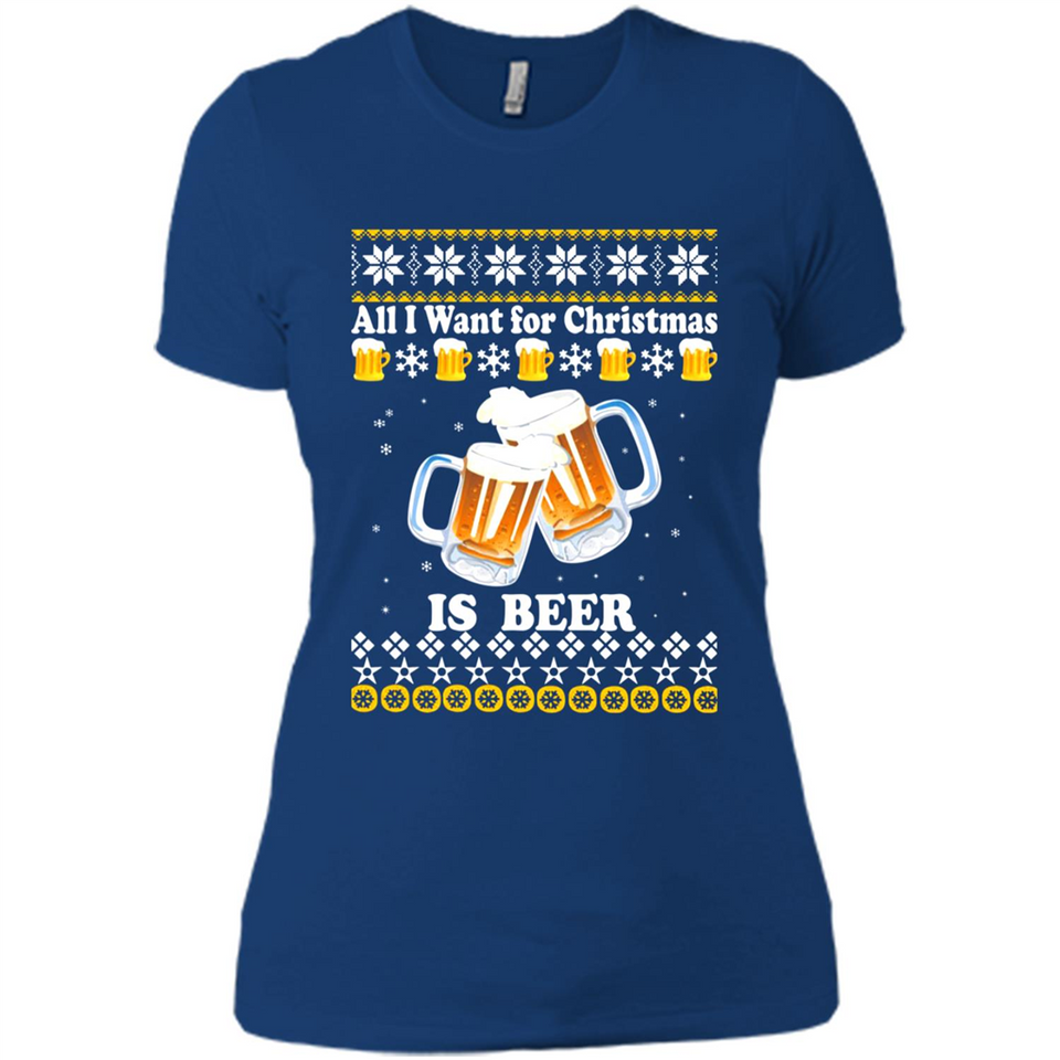 All I want for Christmas is Beer sweater - Ladies' Boyfriend T-Shirt