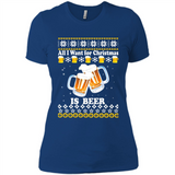 All I want for Christmas is Beer sweater - Ladies' Boyfriend T-Shirt