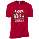 Christmas Garden Gnome Hanging With My Gnomies Shirt Sweater - Premium Short Sleeve T-Shirt