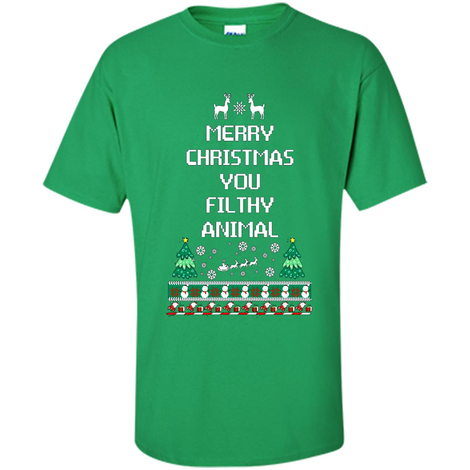 Merry Christmas You Filthy Animal Sweatshirt PINGPONG