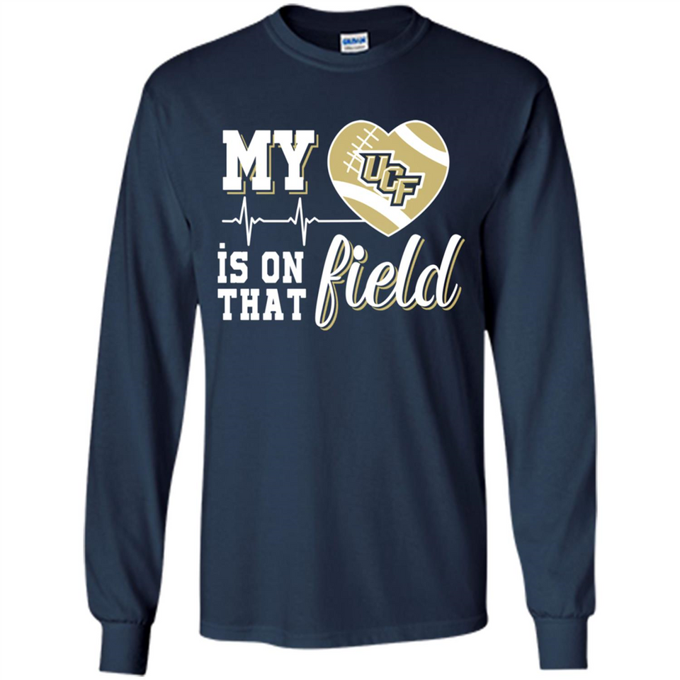 UCF Knights Football My Heart is on that Field - Long Sleeve T-Shirt