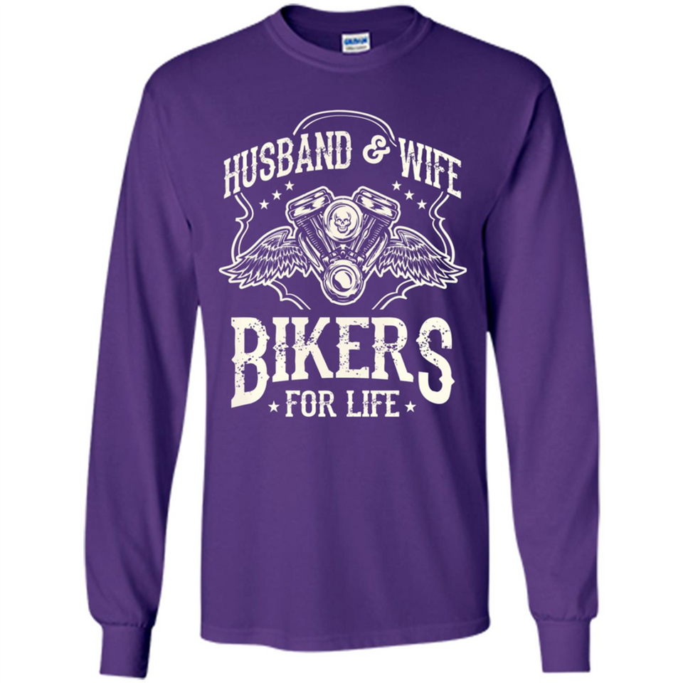 Husband & Wife Biker For Life Couple