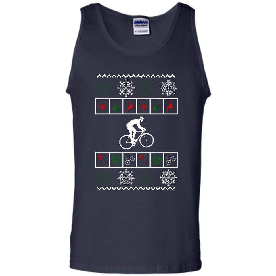 Christmas Ugly Sweater Best Cycling Ugly Christmas Sweater - Tank Top