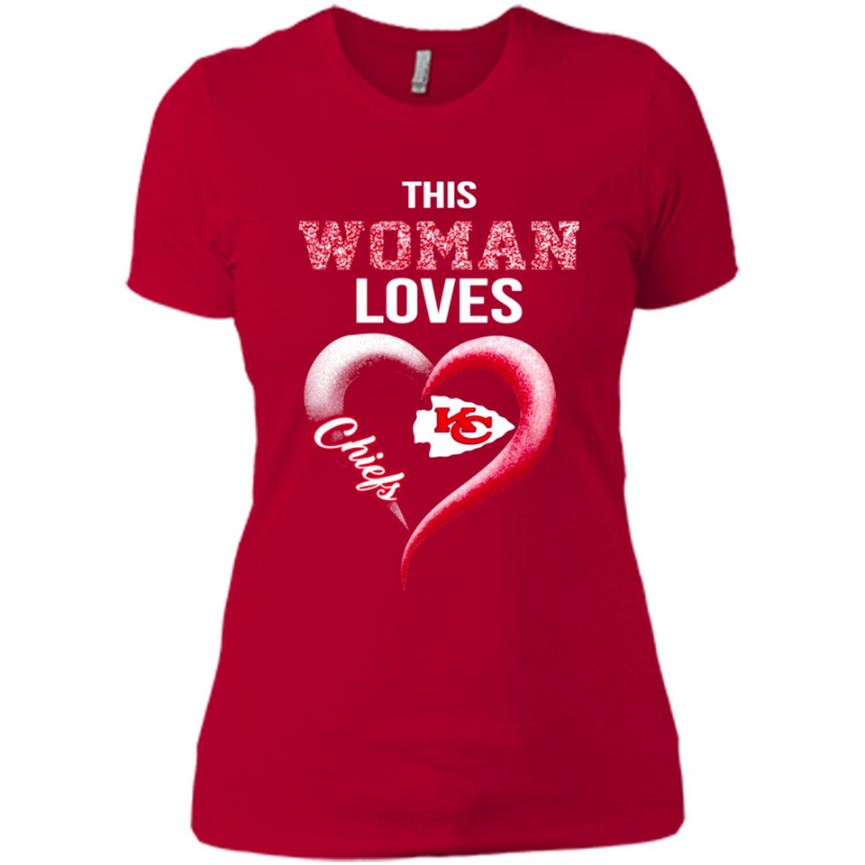 This Woman love Chiefs NFL football team - Ladies' Boyfriend T-Shirt