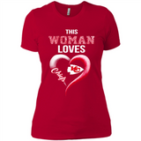 This Woman love Chiefs NFL football team - Ladies' Boyfriend T-Shirt