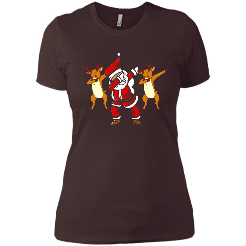 Dabbing Santa - Funny Santa Claus Christmas Dab - Ladies' Boyfriend T-Shirt