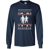 Christmas Ugly Sweater Firefighter Ugly Christmas Sweater - Long Sleeve T-Shirt