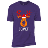 Comet Santa Claus Funny Xmas Holiday T-Shirt - Premium Short Sleeve T-Shirt