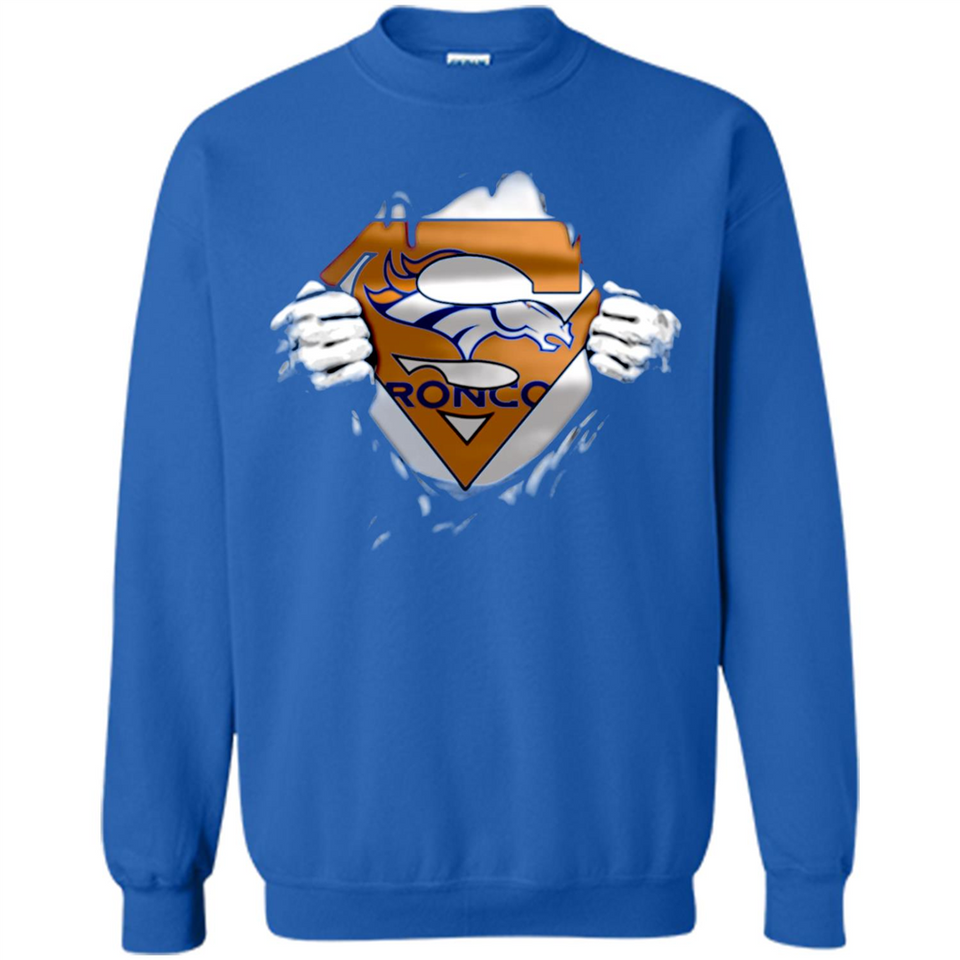 Denver Broncos And Superman Fans - Sweatshirt