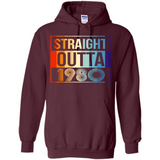 Retro Straight Outta 1980 38 Years Old - Hoodie
