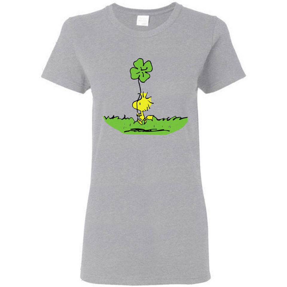 Snoopy Woodstock Shamrock - Ladies Short-Sleeve