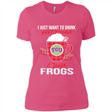 I Just Want To Drink Hot Chocolate & Watch TCU Horned Frogs Ugly Christmas Sweater PINGPONG