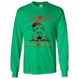 Home Malone Christmas Sweater PINGPONG - Long Sleeve T-Shirt