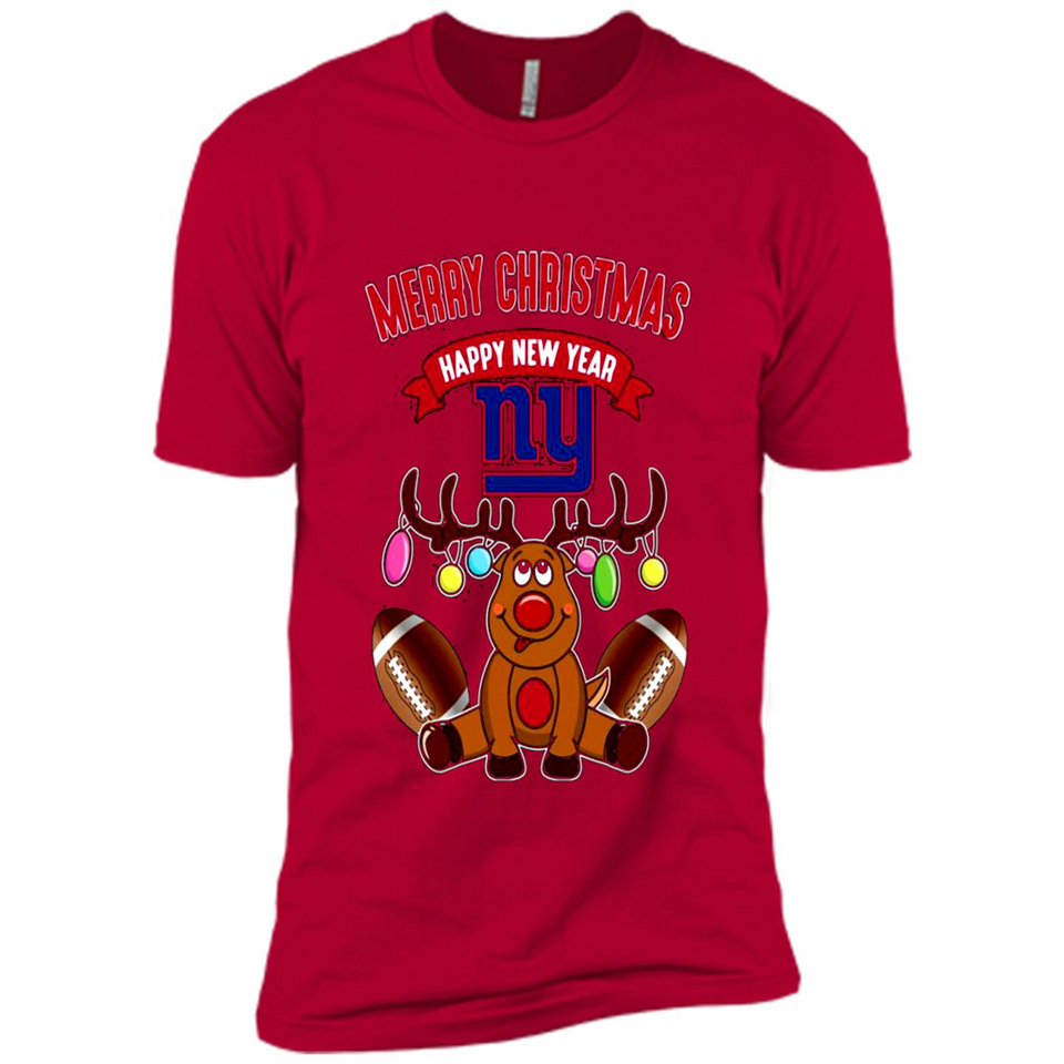 New York Giants NFL Reindeer Funny Merry Christmas And Happy New Year